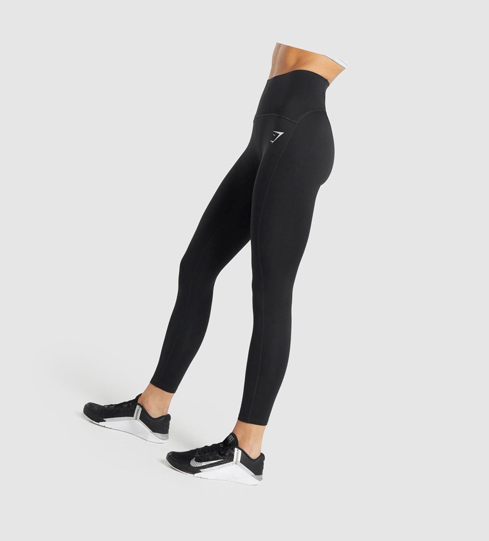Leggins Gymshark Mujer Online Mexico - GS Power Support Negros